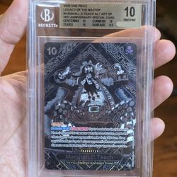 One Piece - Marshall.D.Teach Silver SP - BGS10