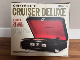 Crosley Cruiser Deluxe 3 Speed Portable Turntable with Bluetooth