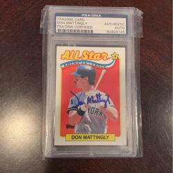PSA/DNA Certified Don Mattingly Autographed Baseball Card 