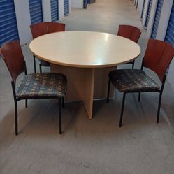 $ 220 round table and 4 chairs
