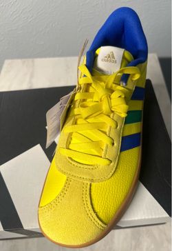 Adidas Yellow Blue Low-Top Sneakers