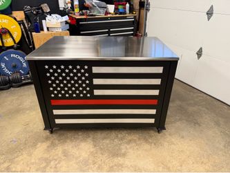 Custom made metal table