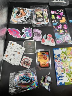 Assorted Sticker Lot and Sticker Sheets Bundle