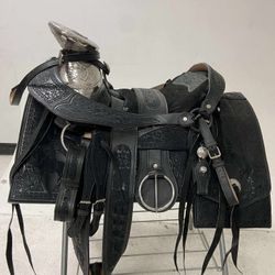 Nueva Montura En Herraje Y Fuste Plateado 