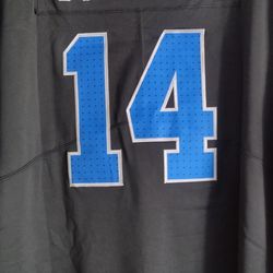 Brand New Detroit Lions Black Jersey #14 St. Brown. Stitched 