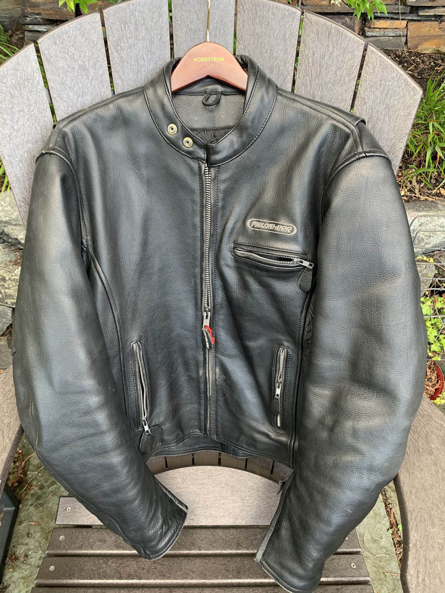 Field sheer Motorcycle Jacket with Armor - Men’s sz 44