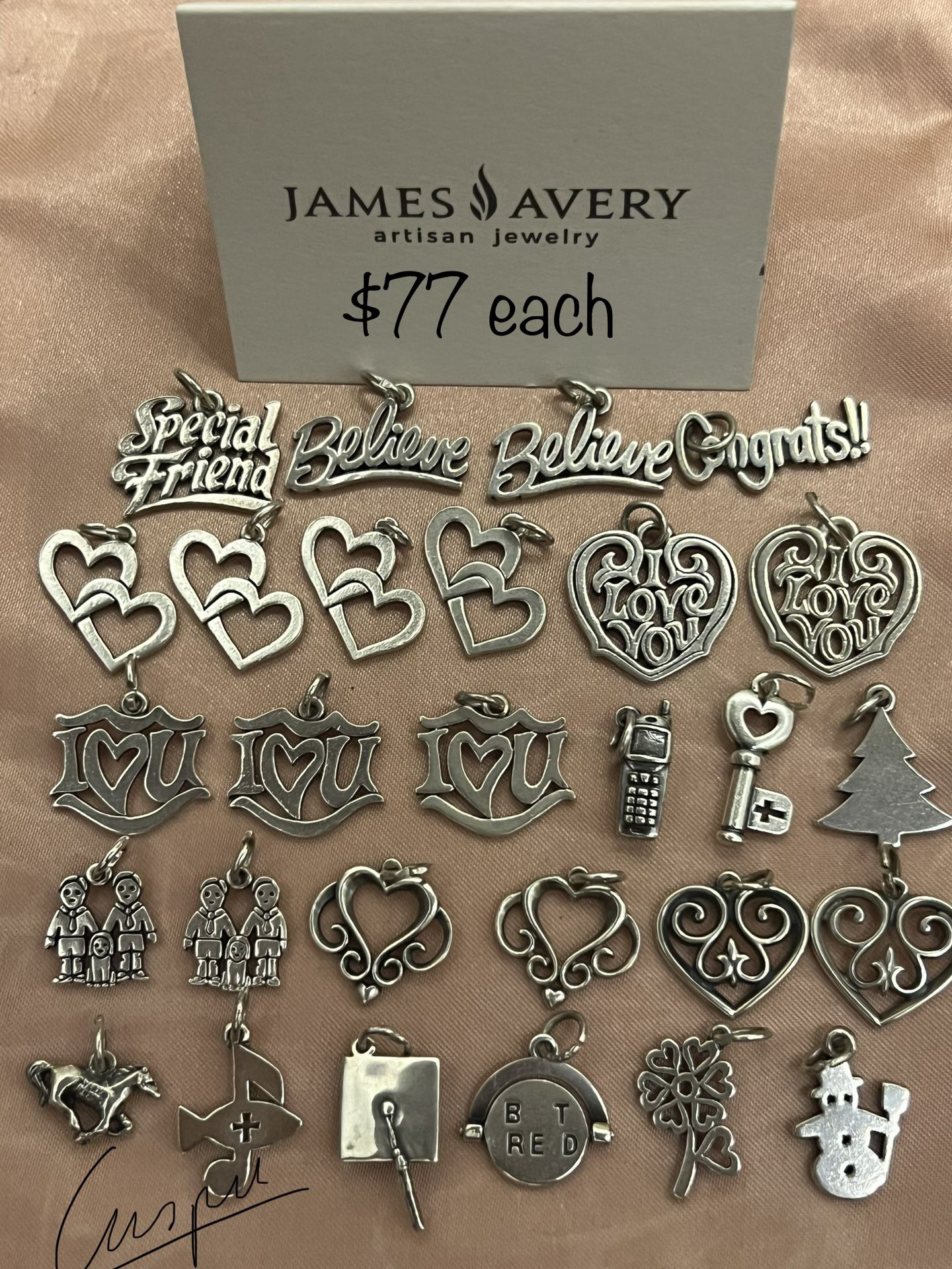 James Avery Charms $77 Each 