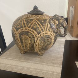 Elephant Vase Pot Container African