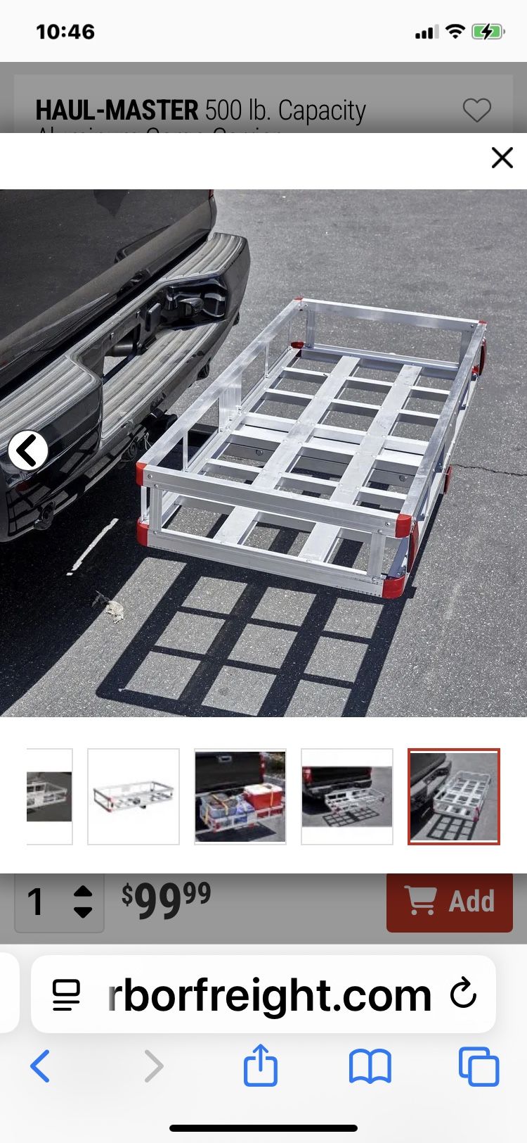 Receiver Hitch Cart