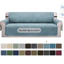Couch Slipcover Light Blue