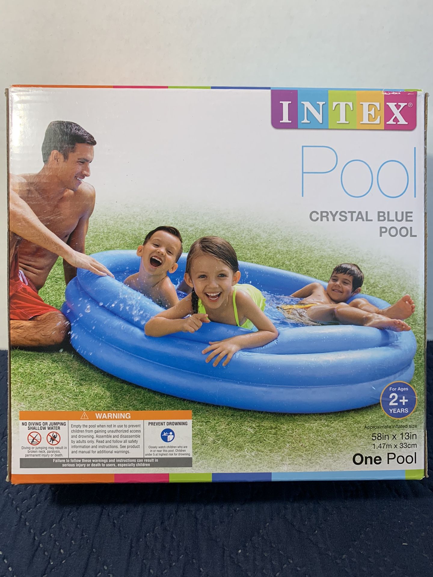 NEW POOL 5 feet wide brand new play pool easy set up 5 feet wide new never opened