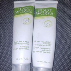 Green Tea And Mint Exfoliating Scrub And Cooling Moisture Lotion
