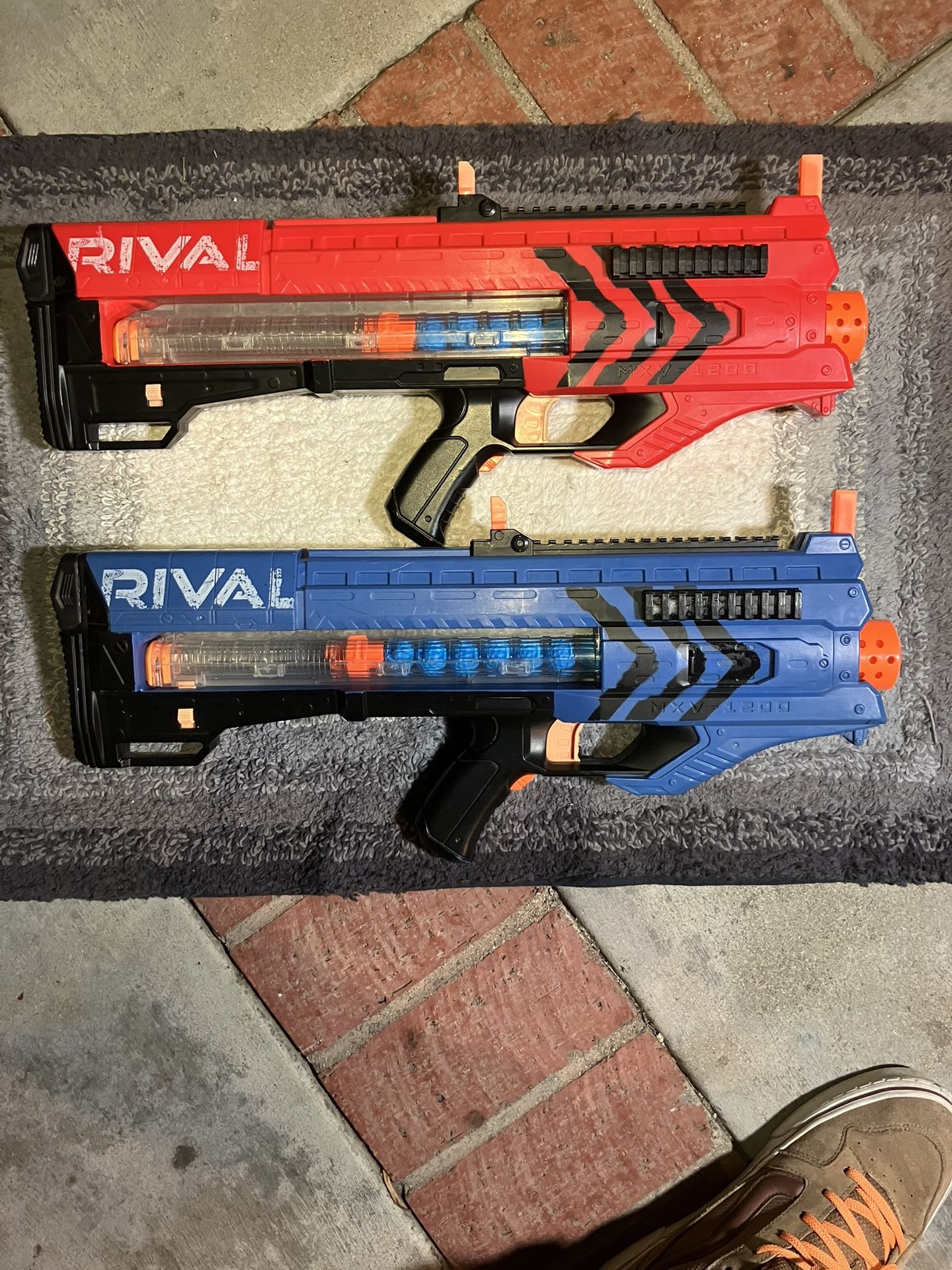 Nerf Rival Zeus Mxv 1200 NERF Rival Zeus MXV 1200 Blaster Blue And