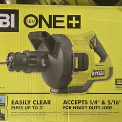 Ryobi 18v Drain Auger (New) (Tool Only) 