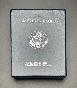 2002 Silver American Eagle Proof One Dollar Coin 