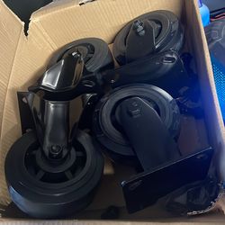 5” non locking caster wheels