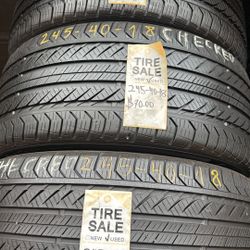 245/40/18 (4) Bridgestone Installed 