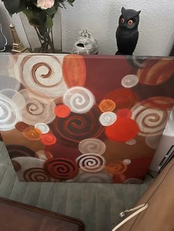 Abstract Swirl Canvas Wall Art