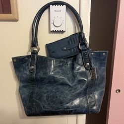 Vintage Frye Purse With Matching Wallet. Other Sites Are Asking $175 . Very Good Condition. Cash Only. Size Is 16”x10” And 8” Wide Approximately 