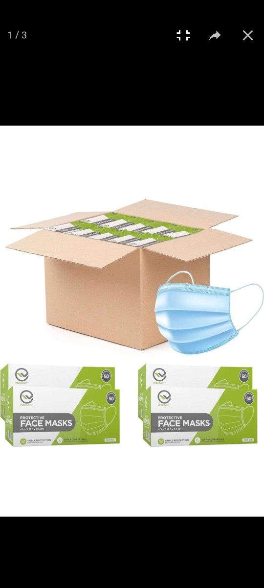 Face Masks (45 Boxes 