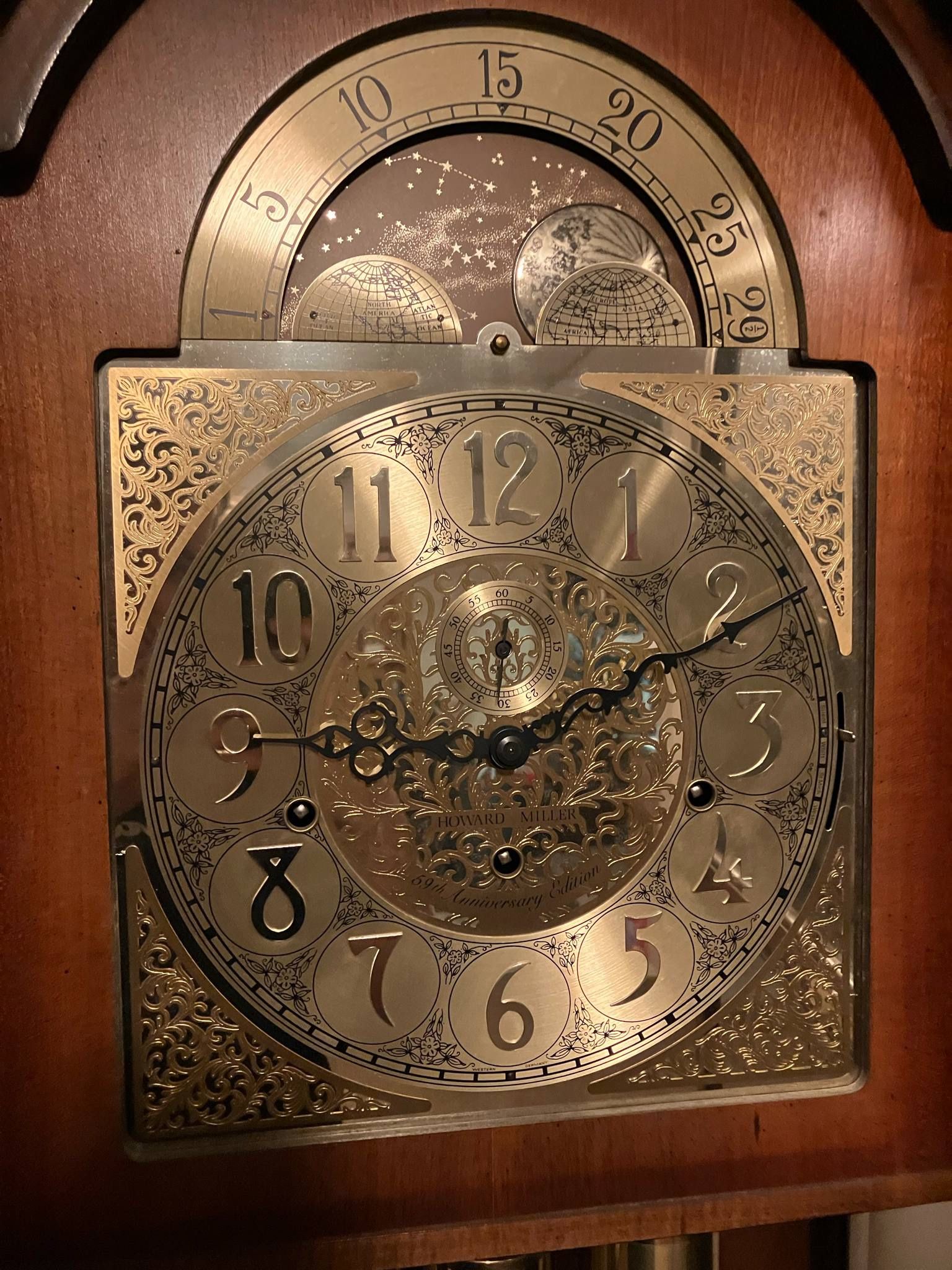 Two Grandfather Clocks 