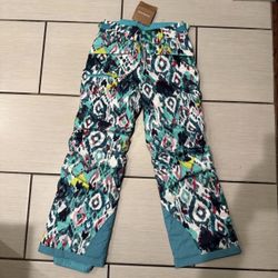Girls Colorful Patagonia Snowbelle Snowboarding Pants New!  Size Large (14)
