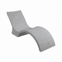 2 Deep Water Ledge Lounger Pool Lounge Chairs, Granite Grey
