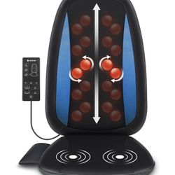 New Shiatsu Back Massager with Heat, was $80. Deep Tissue Kneading Massage Seat Cushion,Massage Chair Pad for Full Back,Body Massager