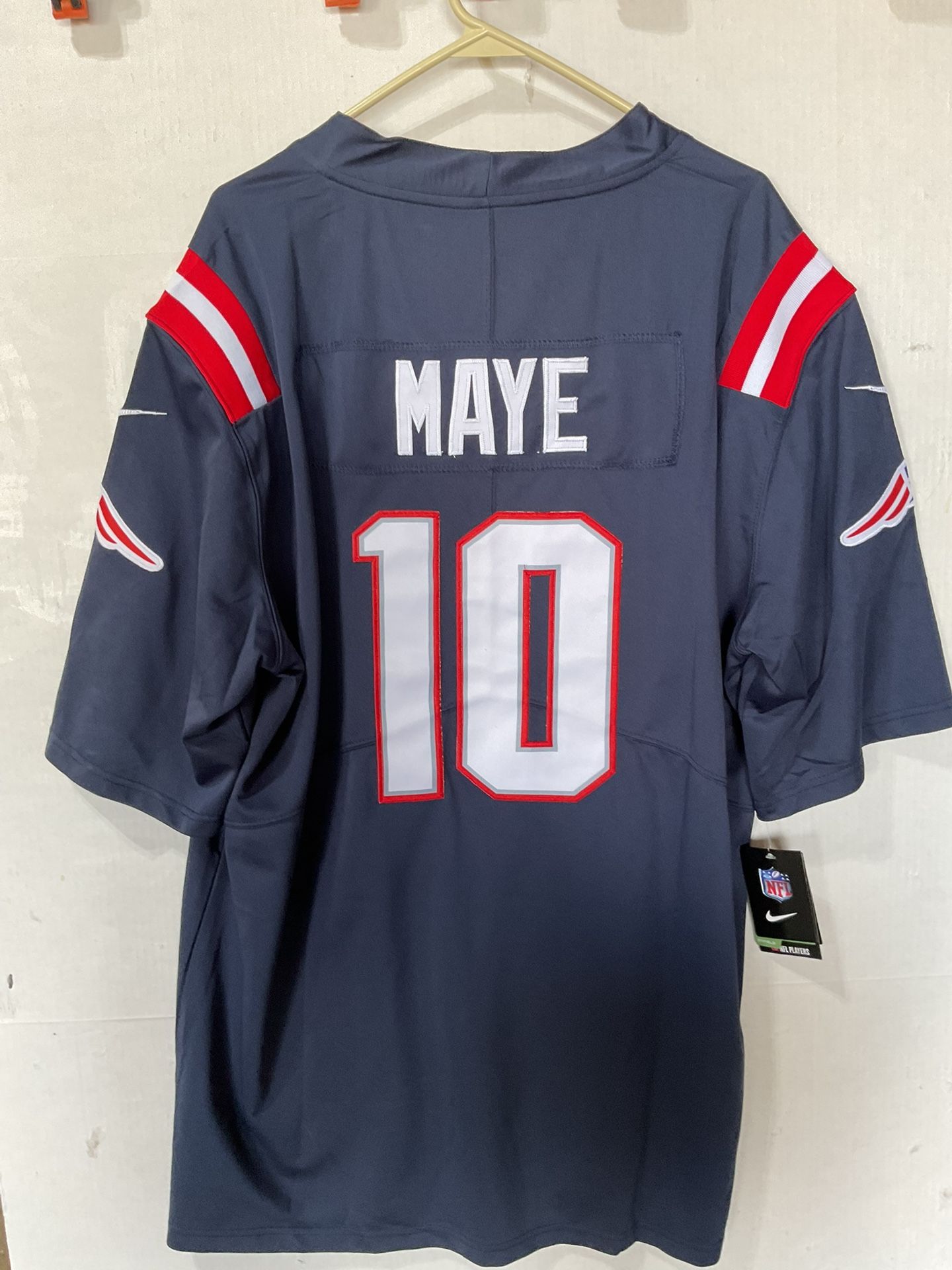 New England Patriots Drake Maye Jersey Size Xxxl