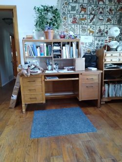 Desk And Shelves