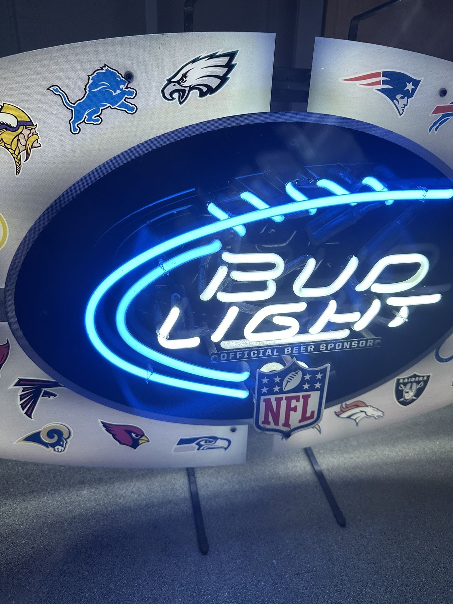 Bud Light NFL 32 teams Neon Sign 6ft