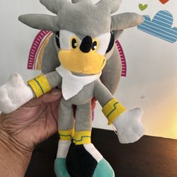 SONIC THE HEDGEHOG  - 11 INCH GRAY PLUSH!