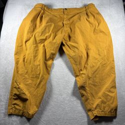 Big Bud Press Pants Women’s 5XL Orange Elastic Waist 100% Cotton Made USA #2163