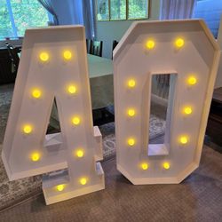 4ft Marquee Lights Number “40”