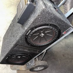 2 10” Kicker R Subs W Amp