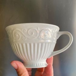 Beautiful White Coffee, Tea, Champurrado Cups