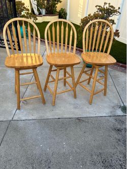 Wooden dining chairs