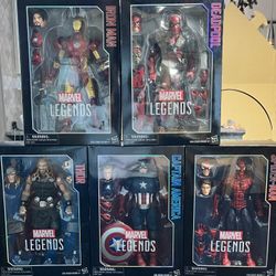 Marvel Legends 12 Inch  Spider-Man,Iron Man,Captain America, Thor, Deadpool 