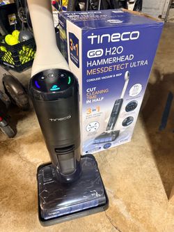 NEW Cordless Vacuum & Mop - Tineco GO H2O HammerHead MessDetect Ultra