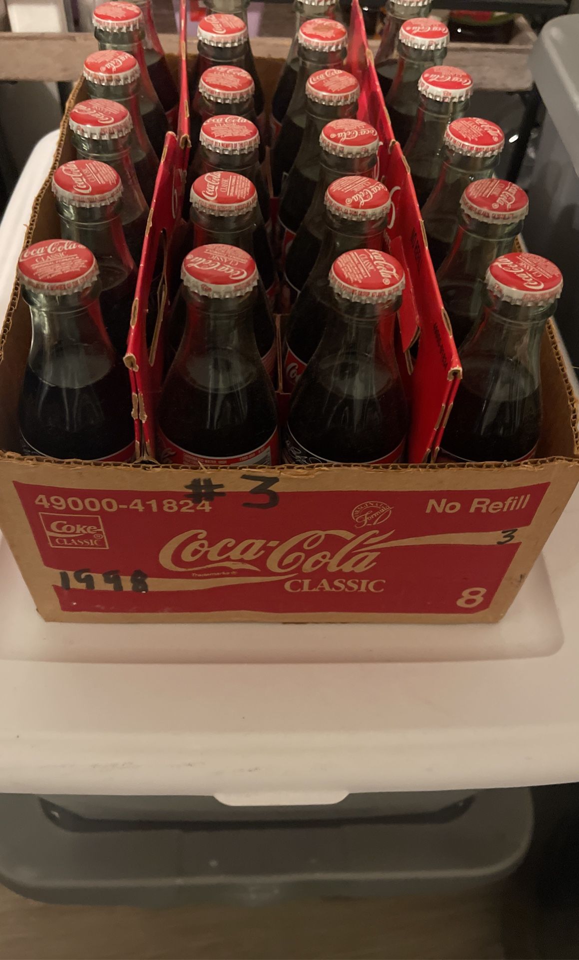 Dale Earnhardt Coke Bottles 24 Case