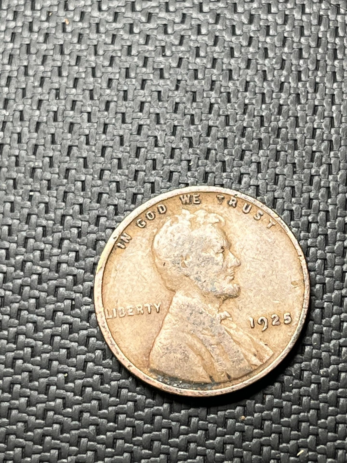 1925 Lincoln Wheat Cent Penny Coin
