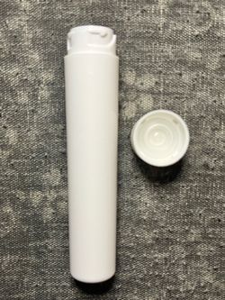 White Pill Tube Bottle with Cap