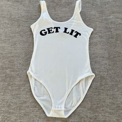 New VS PINK bodysuit Top Size Small 