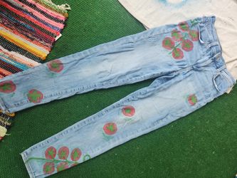 Handpainted Women's American Eagle Jeans