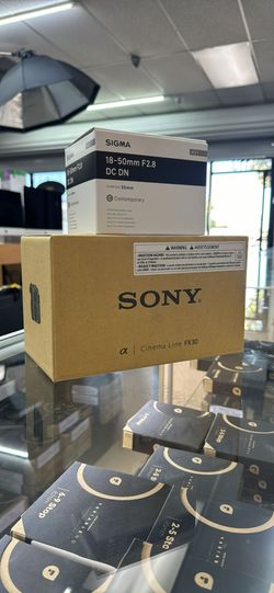 New Sony FX30 Camera with Sigma 18-50mm Lens