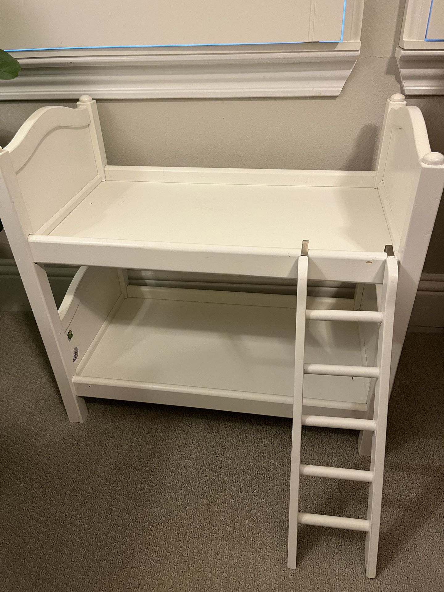 Wood Bunk Bed For American Girl Size Doll