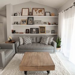 Luxury Custom APT2B Queen Sleeper Sofa And Matching Chair
