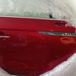 2017-2019 Lincoln Nautilus Front Passenger Door Dark Red