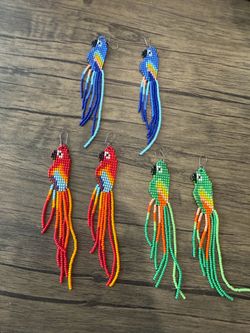 Hand Crafted Brazilian beaded earring sets