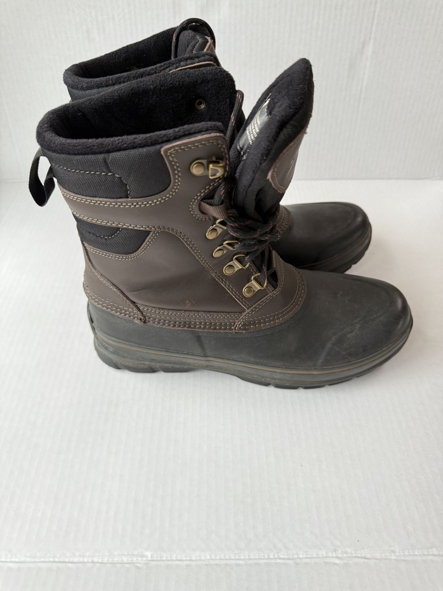 Khombu Men's Kenny Leather Waterproof Duck Boots Size 8